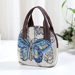 New Women's Small Blue Butterfly handbag